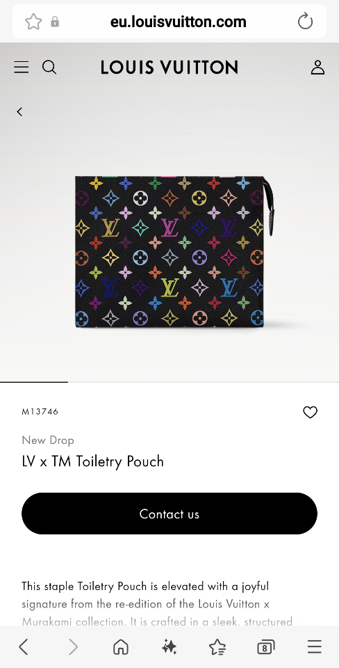Louis Vuitton M13746
New Drop
LV x TM Toiletry Pouch black-duoc-ban-tai-Hvip Bags and Accessories