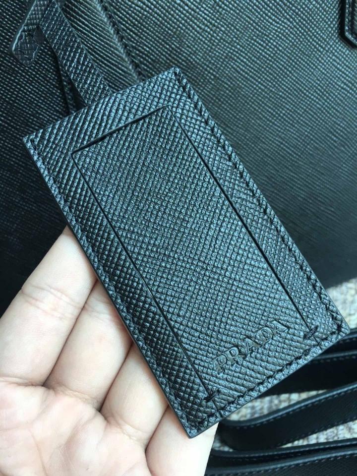 Prada Saffiano Leather briefs bag black 2VE366B 36x28cm-duoc-ban-tai-Hvip Bags and Accessories