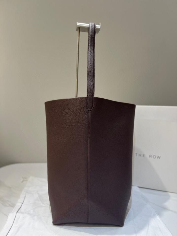 The Row Large N/S Park Tote in Leather Dark brown 44X38X21cm -25cm-duoc-ban-tai-Hvip Bags and Accessories