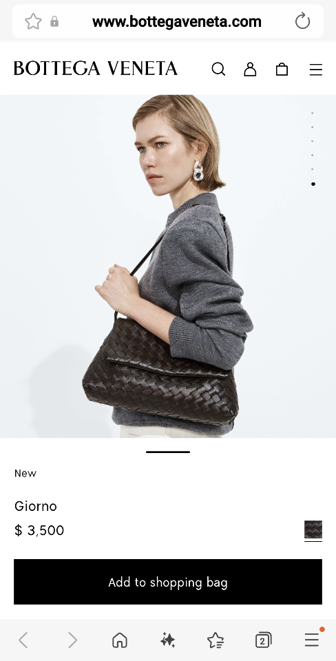 Bottega Veneta Giorno Fondant 857657 33x19x8cm -duoc-ban-tai-Hvip Bags and Accessories