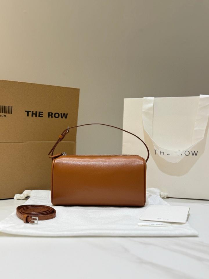 The Row 90's Bag in smooth calfskin Leather brown 19.5x10x 8cm -duoc-ban-tai-Hvip Bags and Accessories