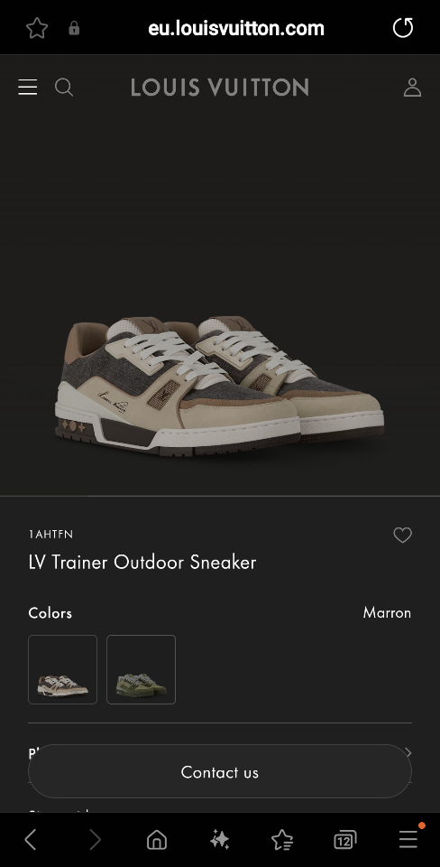 Louis Vuitton 1AHTFN
LV Trainer Outdoor Sneaker Marron(N1) -duoc-ban-tai-Hvip Shoes and Clothes