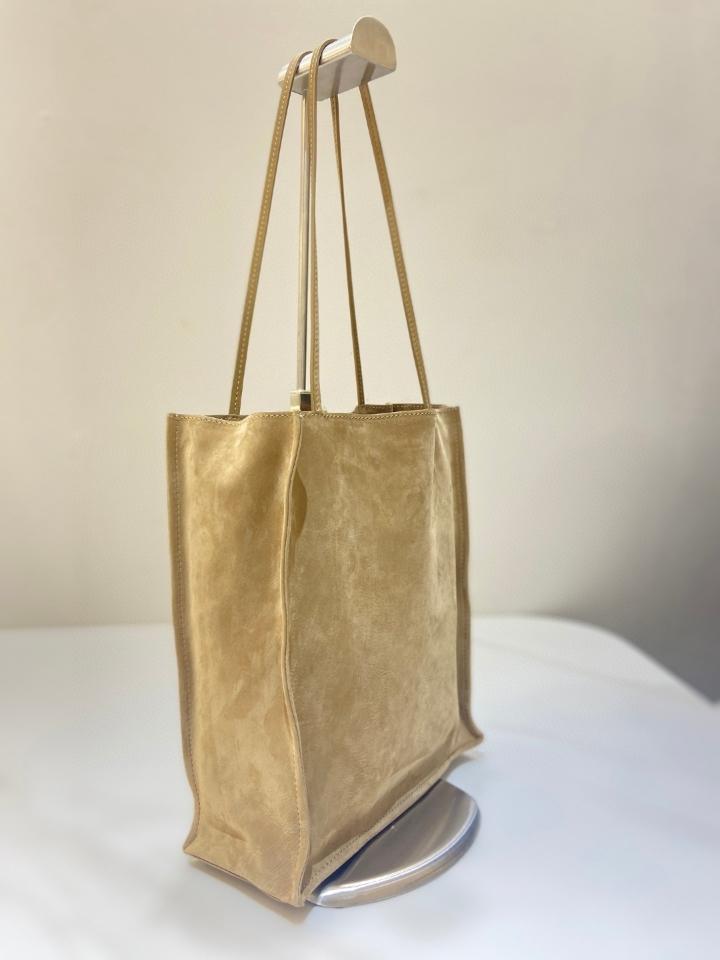 The Row Medium To Go Tote shoulder Bag in Nubuck Mustard 25✖️9.5✖️29cm-duoc-ban-tai-Hvip Bags and Accessories