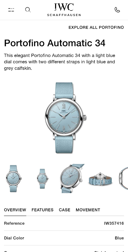 IWC Portofino Automatic 34 IW357416-duoc-ban-tai-Hvip Bags and Accessories