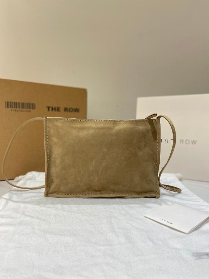 The Row Small shoulder Bag in Nubuck Mustard 23.5✖️5.5✖️16.5cm-duoc-ban-tai-Hvip Bags and Accessories