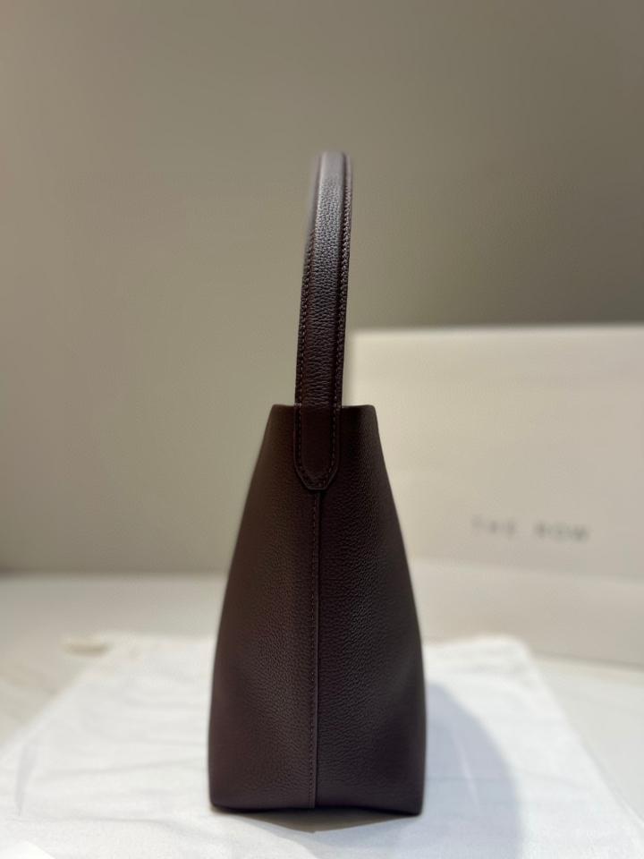 The Row Small N/S Park Tote Bag in Leather  dark brown 24X22X11cm -duoc-ban-tai-Hvip Bags and Accessories