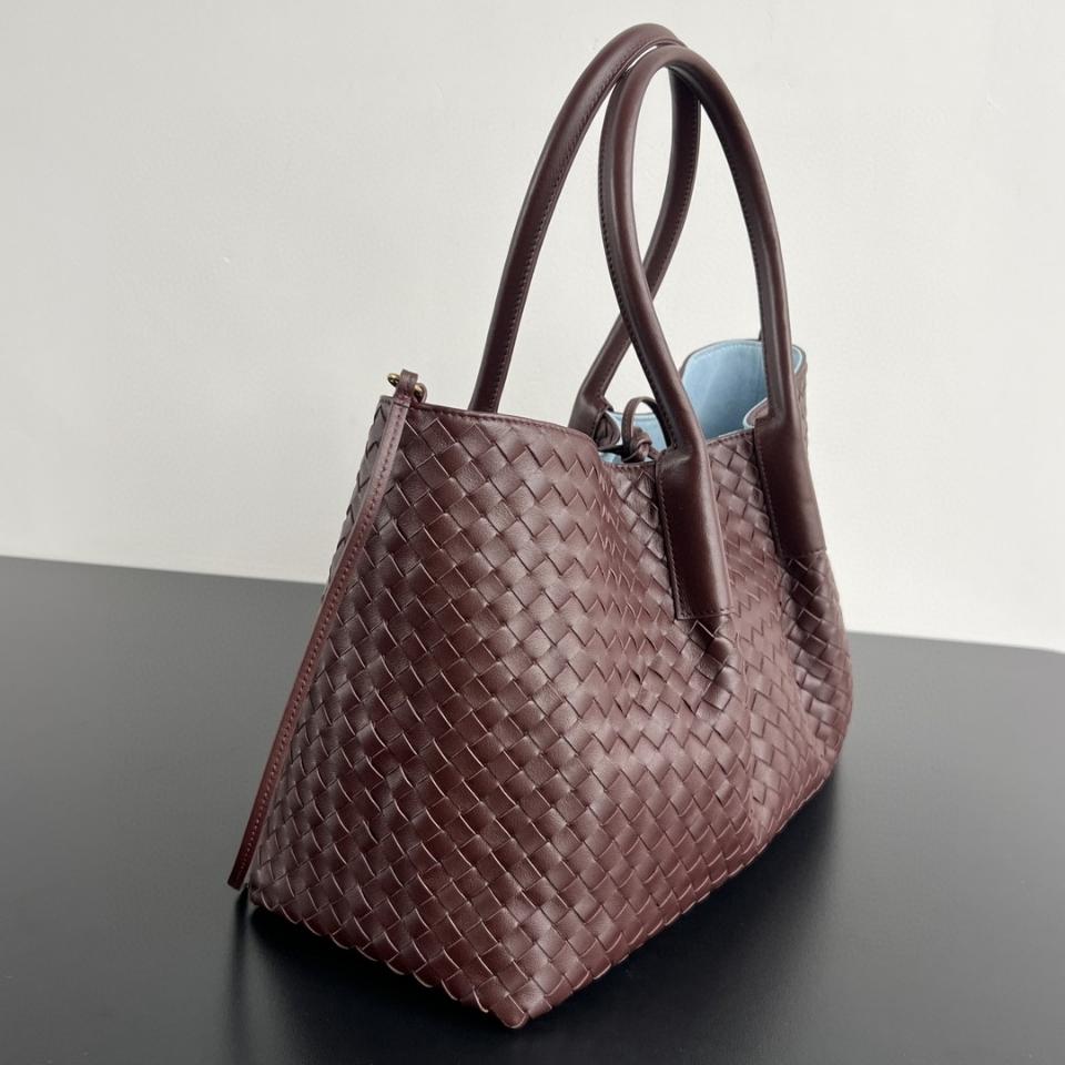 Bottega Veneta Large Pinacoteca burgundy/blue 817166 23*43*14.5cm-duoc-ban-tai-Hvip Bags and Accessories