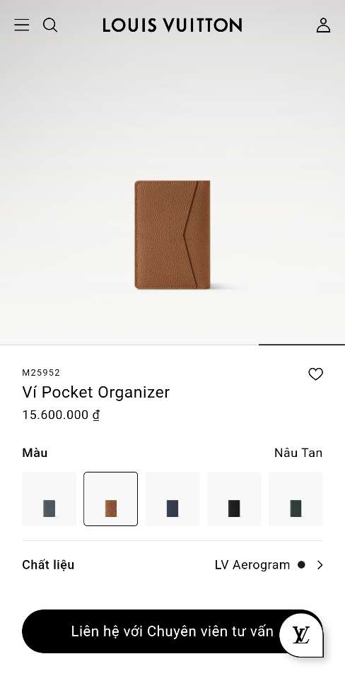 Louis Vuitton M25952
Ví Pocket Organizer-duoc-ban-tai-Hvip Bags and Accessories
