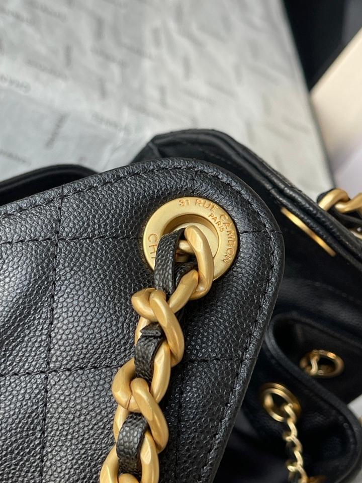 CHANEL 25 Small Handbag grained Calfskin & gold-tone tone Metal,black AS5293 30-26-14cm-duoc-ban-tai-Hvip Bags and Accessories