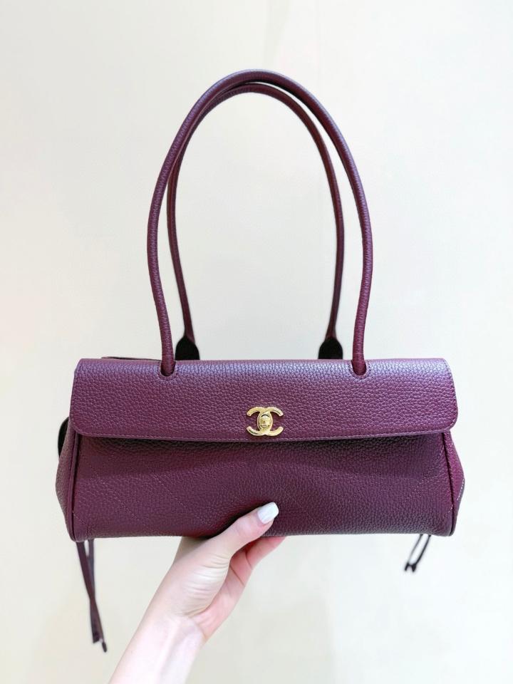 Chanel Small Shopping Bag   Grained Calfskin & Gold-Tone Metal burgundy 15*30.5*11.5cm AS6288-duoc-ban-tai-Hvip Bags and Accessories