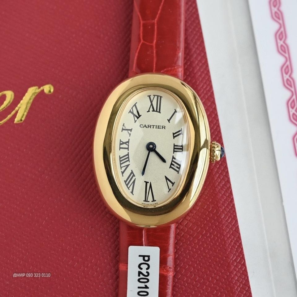 Cartier BAIGNOIRE WATCH Small model, quartz movement, yellow gold WGBA0007 .-duoc-ban-tai-Hvip Bags and Accessories