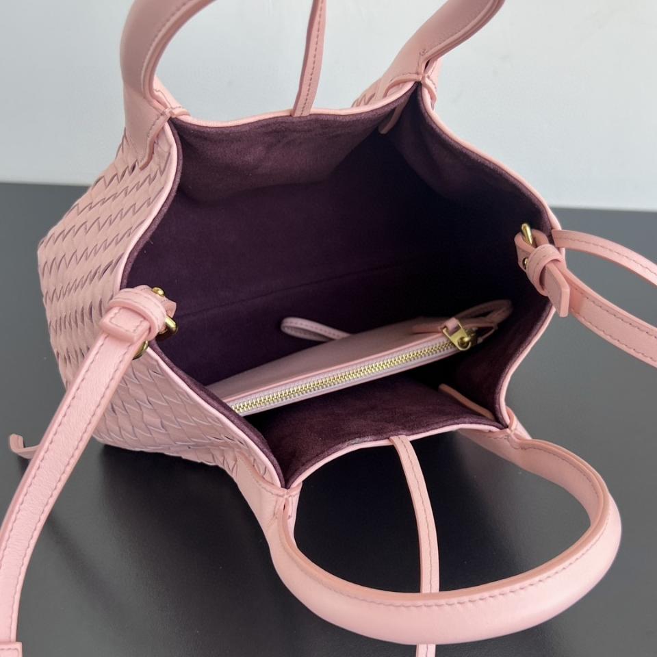 Bottega Veneta  Small Pinacoteca Rose/barolo  819004 15*24*12cm-duoc-ban-tai-Hvip Bags and Accessories