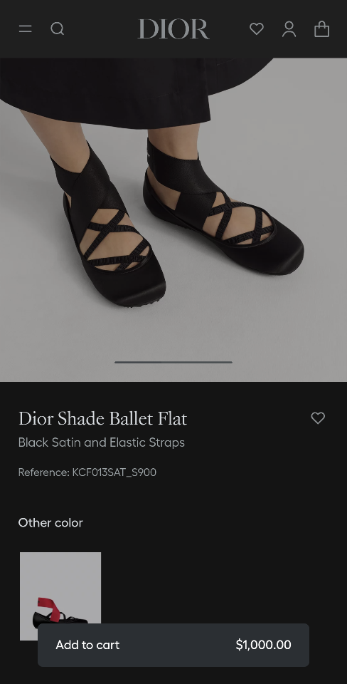 Dior Shade Ballet Flat
Black Satin and Elastic Straps
KCF013SAT_S900 (2)-duoc-ban-tai-Hvip Shoes and Clothes