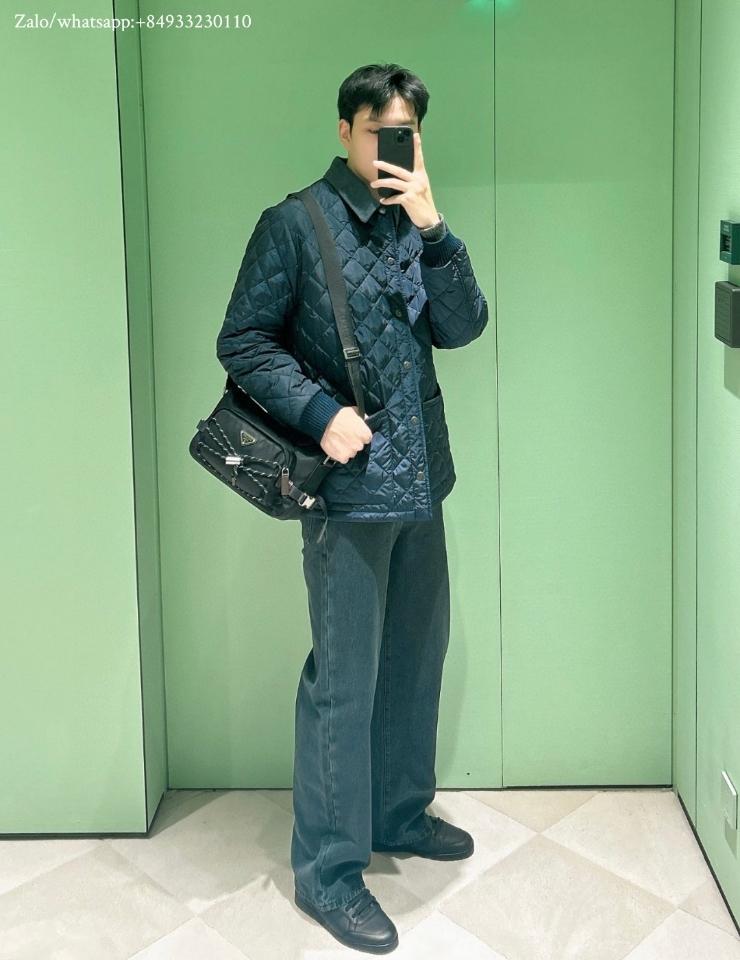 Prada Speedrock Re-Nylon and leather shoulder bag black 2VH192 28x17.5x10cm-duoc-ban-tai-Hvip Bags and Accessories