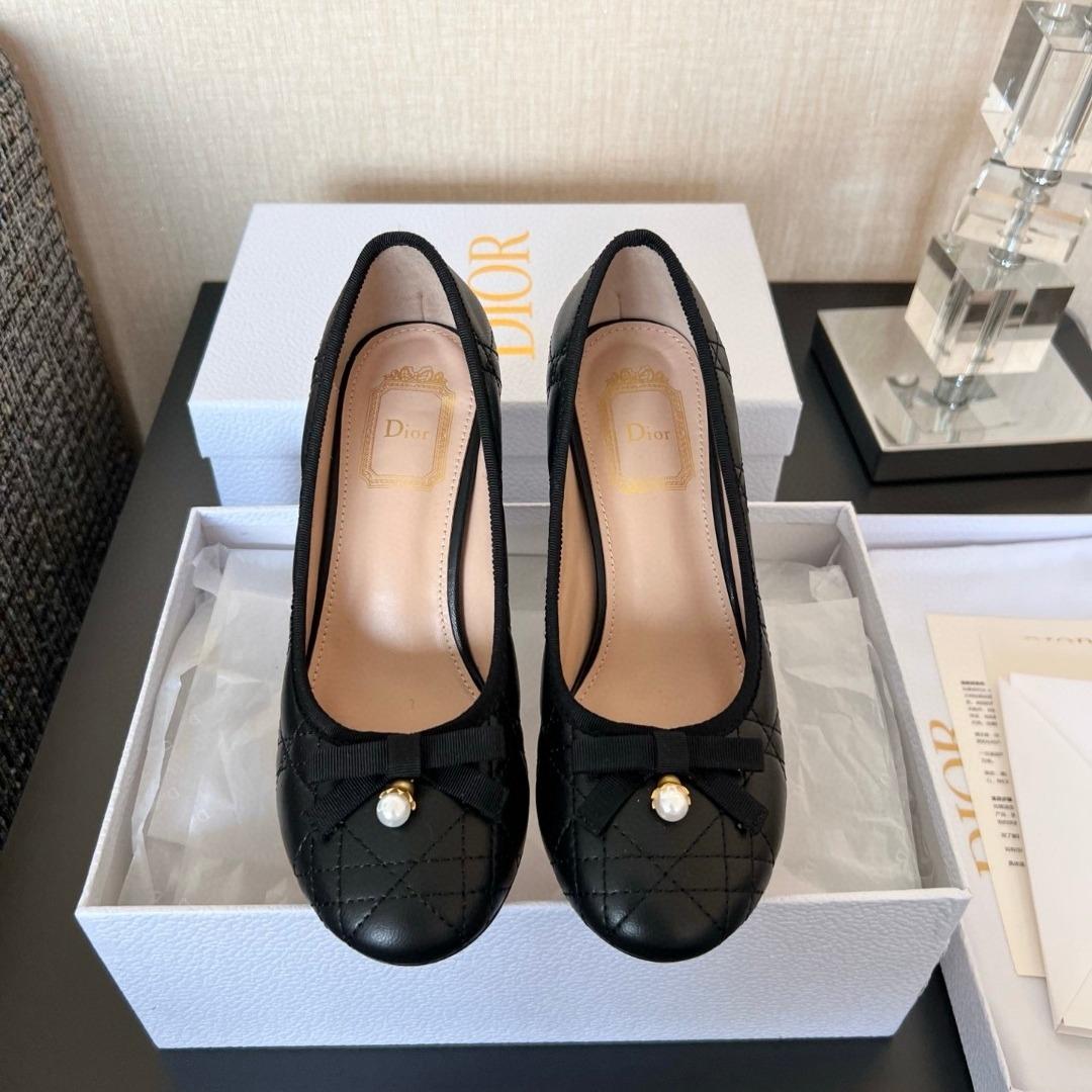 Dior Pump Quilted Cannage Calfskin 90mm-duoc-ban-tai-Hvip Shoes and Clothes