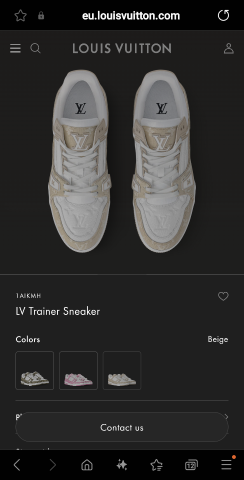 Louis Vuitton 1AIKMH
LV Trainer Sneaker beige (N1)-duoc-ban-tai-Hvip Shoes and Clothes