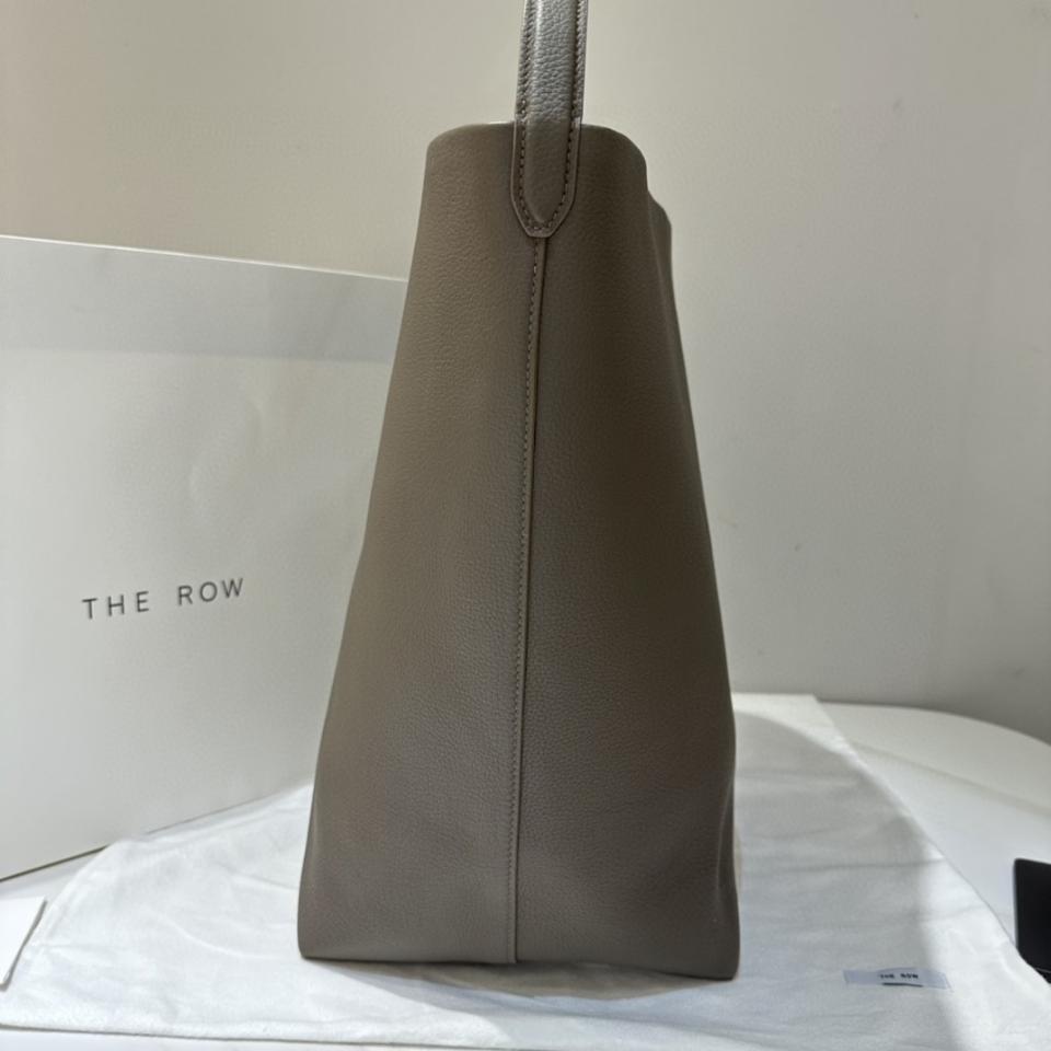 The Row Large N/S Park Tote in Leather Dark Olive  44X38X21cm -25cm -duoc-ban-tai-Hvip Bags and Accessories