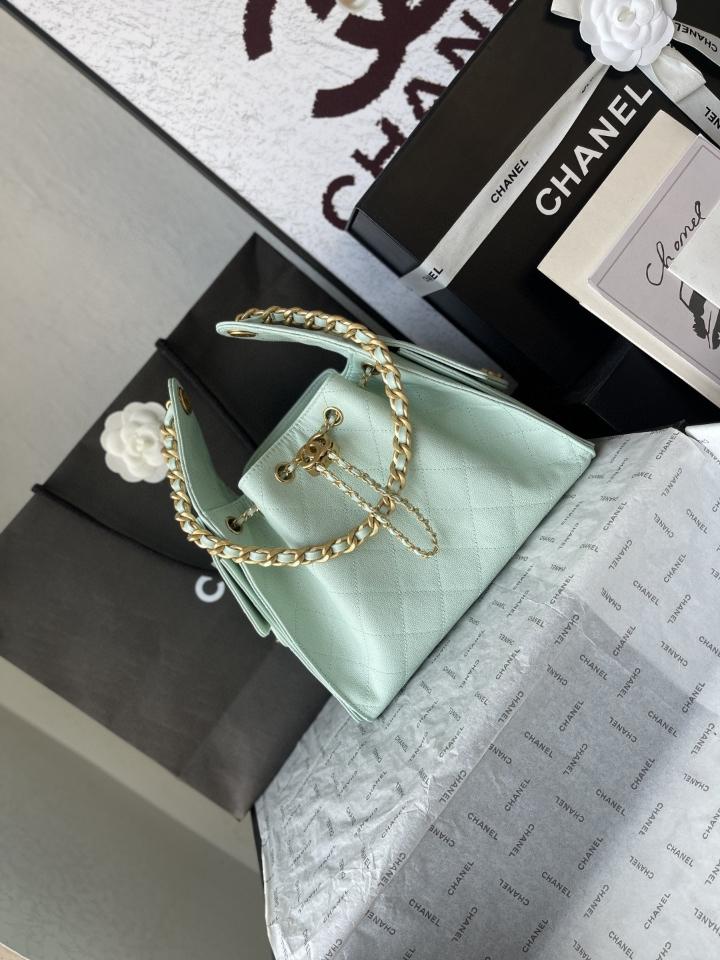 CHANEL 25 Small Handbag grained Calfskin & gold-tone tone Metal,light blue AS5293 30-26-14cm-duoc-ban-tai-Hvip Bags and Accessories