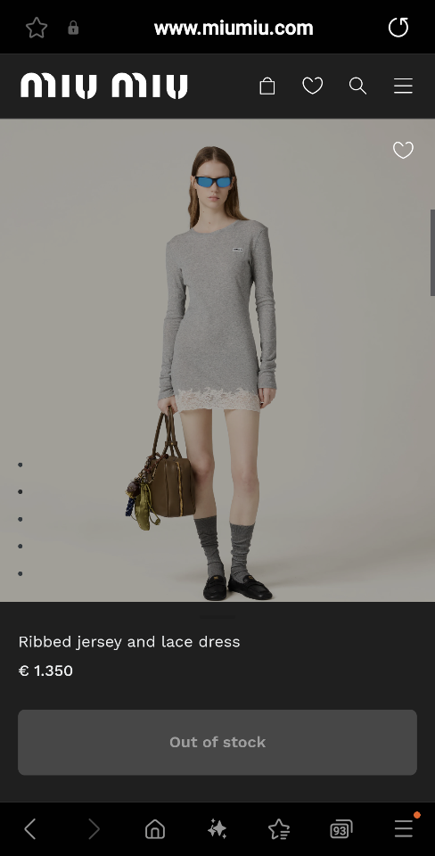 Miu Miu Ribbed jersey and lace dress MJA898-duoc-ban-tai-Hvip Shoes and Clothes