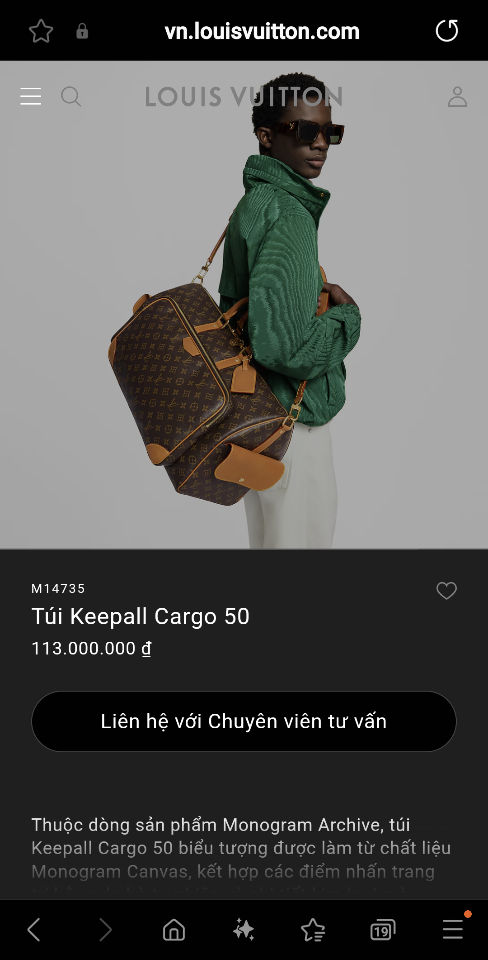 Louis Vuitton M14735
Túi Keepall Cargo 50 23 x 29 x 52cm (1)-duoc-ban-tai-Hvip Bags and Accessories