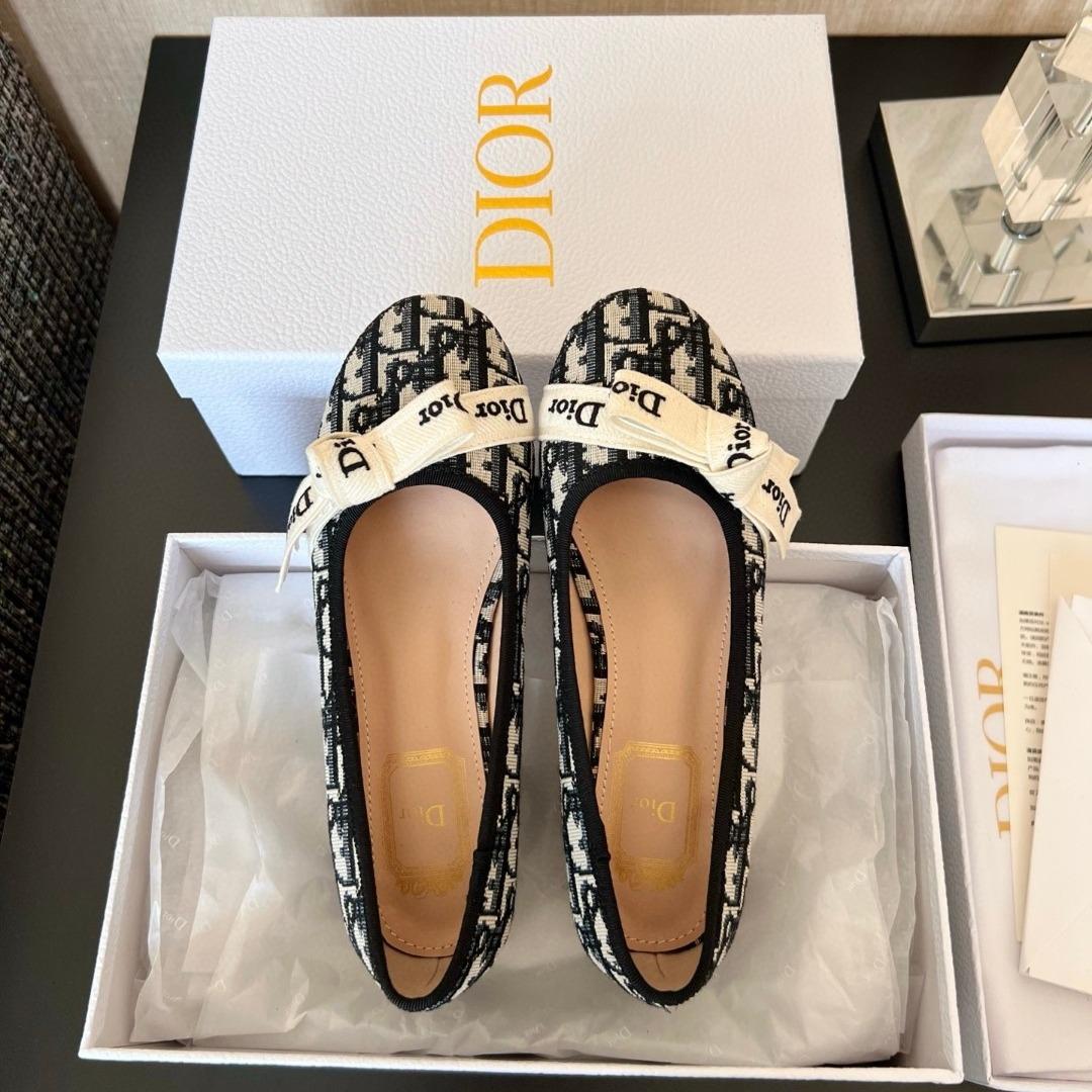 Dior J'aDior Ballet Pump in cotton Embroidered -duoc-ban-tai-Hvip Shoes and Clothes