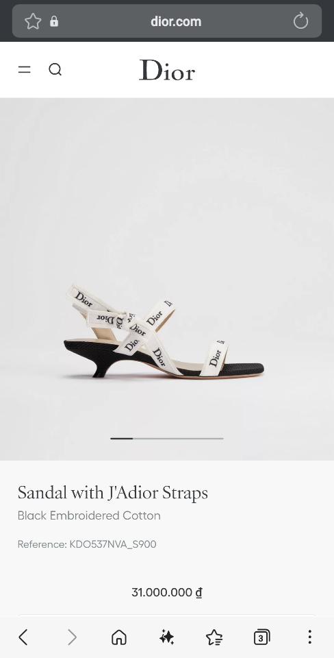 Dior Sandal with J'Adior Straps
Black Embroidered Cotton-duoc-ban-tai-Hvip Shoes and Clothes