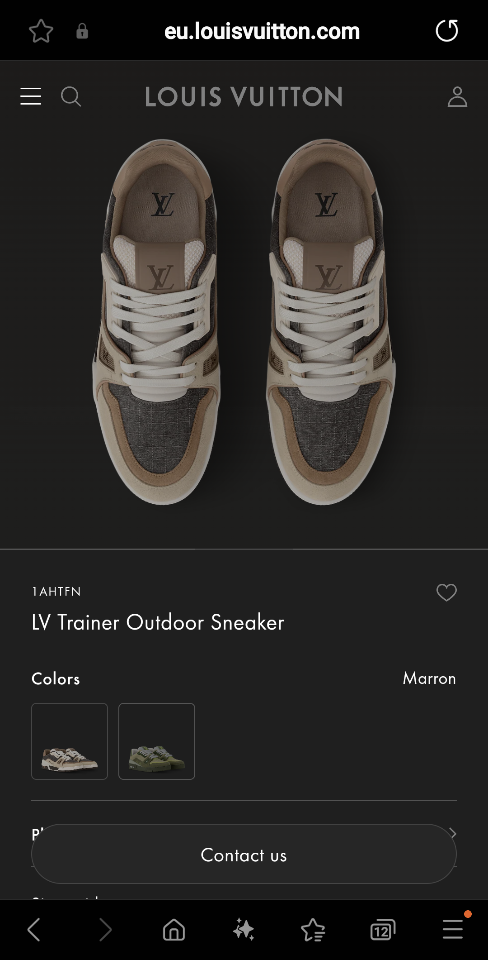 Louis Vuitton 1AHTFN
LV Trainer Outdoor Sneaker Marron(N1) -duoc-ban-tai-Hvip Shoes and Clothes