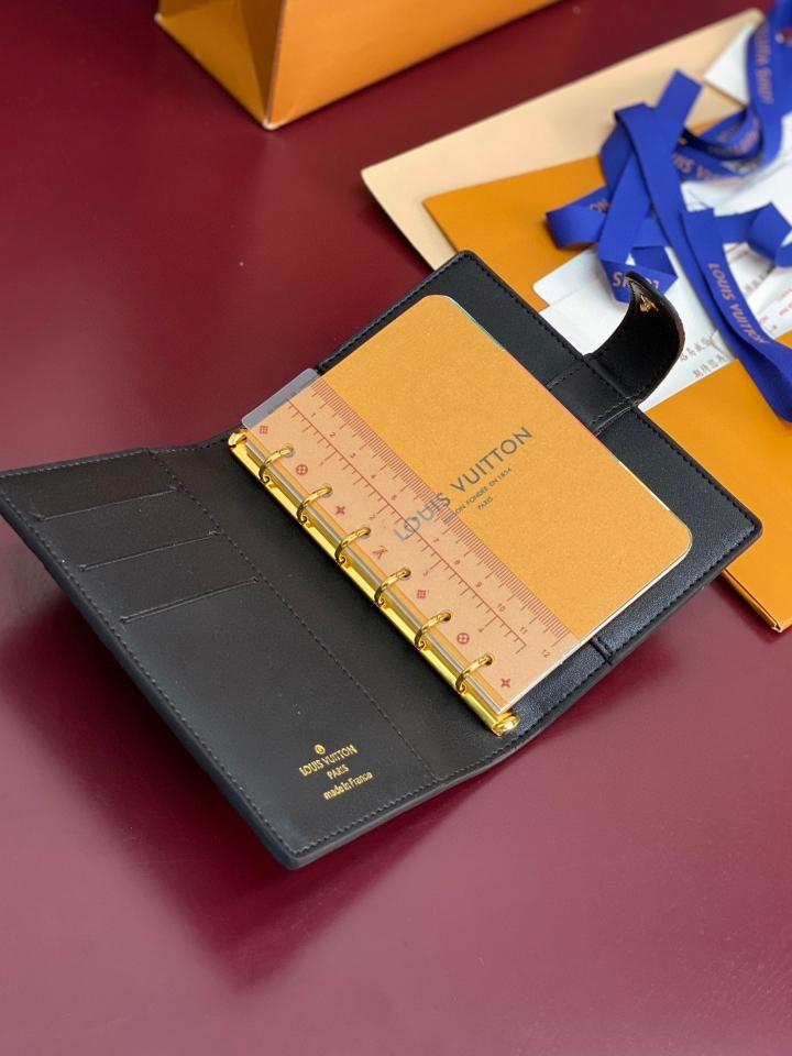 Louis Vuitton R20005 Customizable Small Ring Agenda Cover black -duoc-ban-tai-Hvip Bags and Accessories