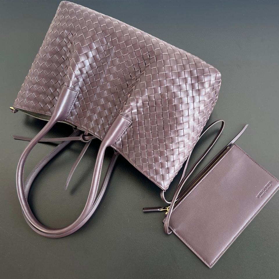 Bottega Veneta Pinacoteca Dark barolo/pickle 854371 34*20*14cm-duoc-ban-tai-Hvip Bags and Accessories