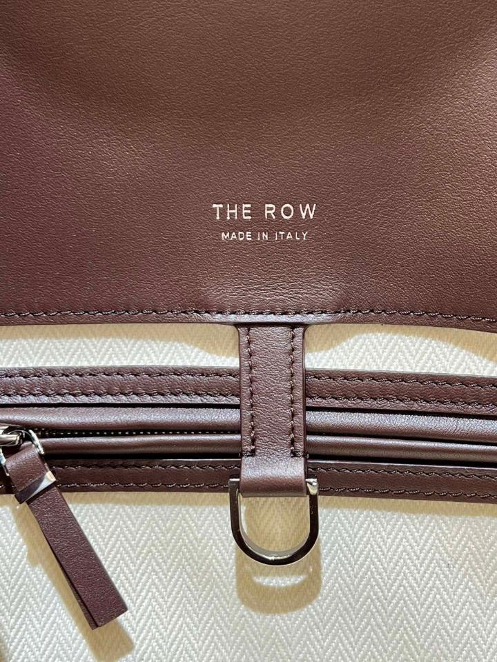 The Row Soft Margaux 15 Bag in Leather  Dark brown 38.5x16x30cm-duoc-ban-tai-Hvip Bags and Accessories