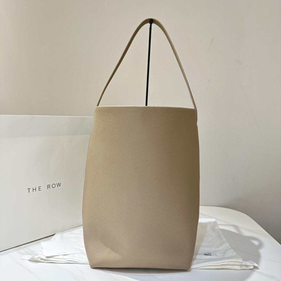 The Row Large N/S Park Tote in Leather Dark Taupe 44X38X21cm -25cm -duoc-ban-tai-Hvip Bags and Accessories