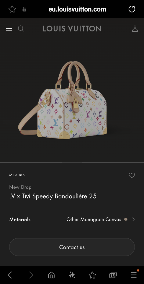 Louis Vuitton M13085
New Drop
LV x TM Speedy Bandoulière 25 25 x 19 x15 cm (1-1)-duoc-ban-tai-Hvip Bags and Accessories