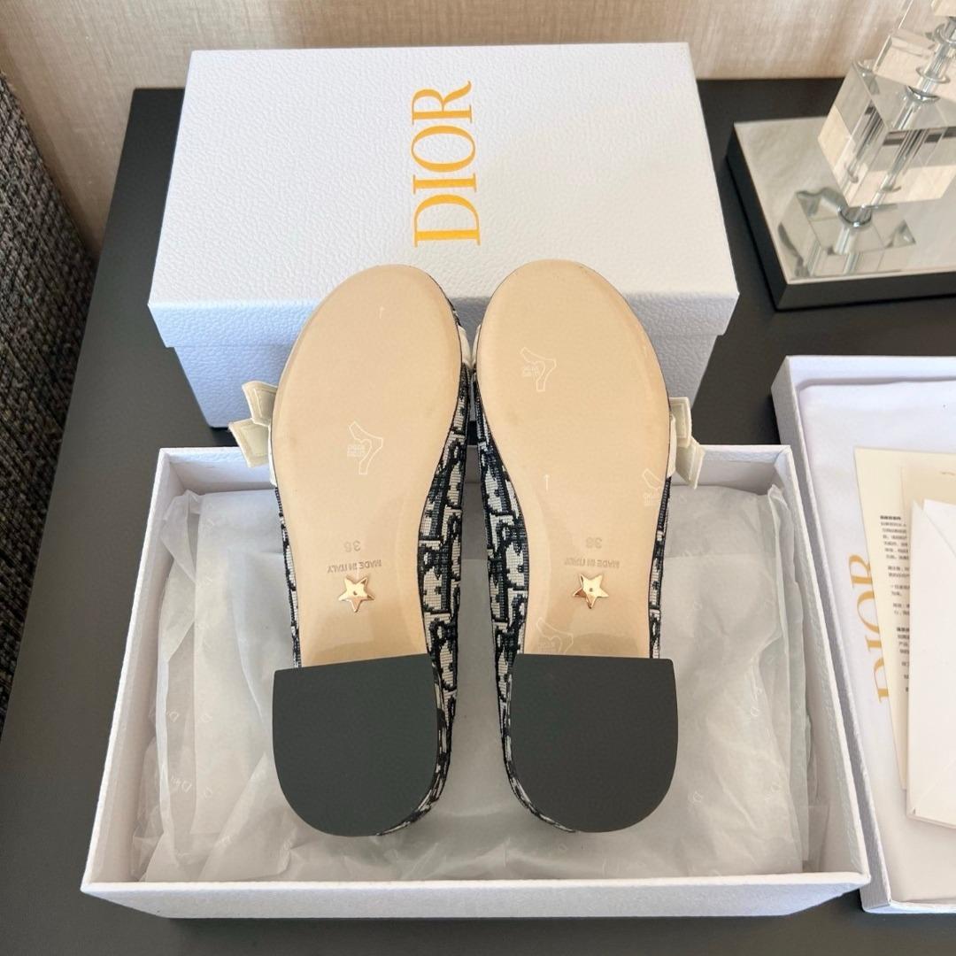 Dior J'aDior Ballet Pump in cotton Embroidered -duoc-ban-tai-Hvip Shoes and Clothes