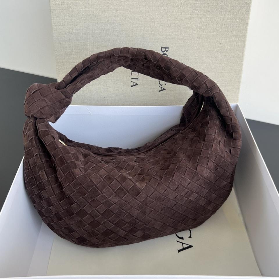 Bottega Veneta Jodie dark chocolate suede 600261 48x40x16cm-duoc-ban-tai-Hvip Bags and Accessories