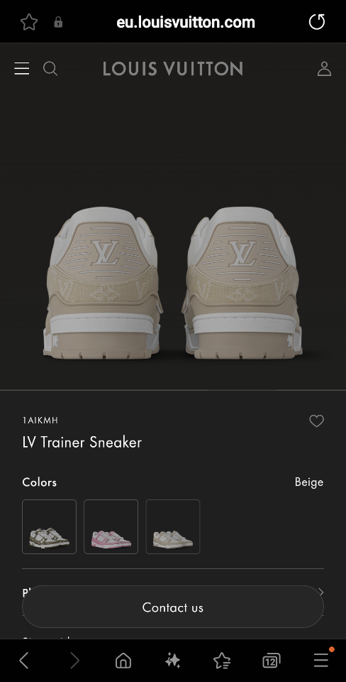Louis Vuitton 1AIKMH
LV Trainer Sneaker beige (N1)-duoc-ban-tai-Hvip Shoes and Clothes