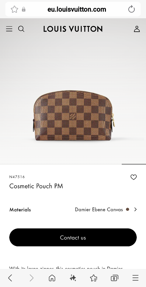 Louis Vuitton N47516
Cosmetic Pouch PM-duoc-ban-tai-Hvip Bags and Accessories