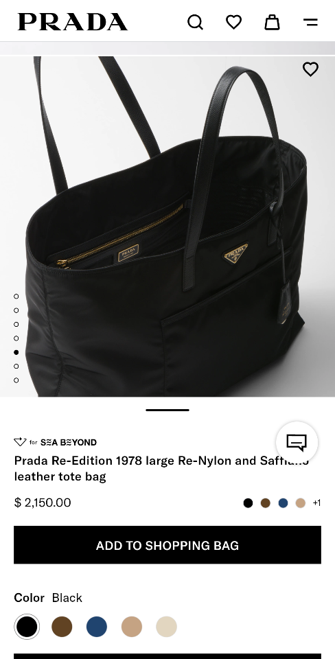 Prada Re-Edition 1978 large Re-Nylon and Saffiano leather tote bag black 43x31x15cm-duoc-ban-tai-Hvip Bags and Accessories