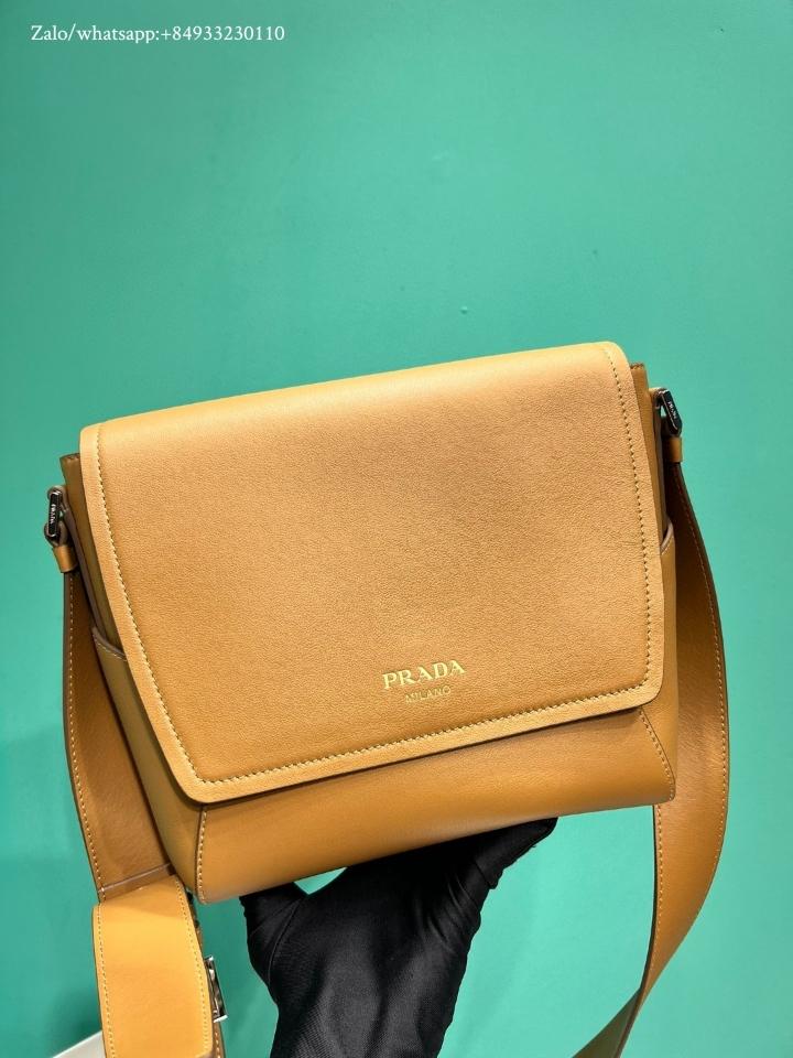 Prada Medium leather shoulder bag beige 2VD069 22x22x12cm-duoc-ban-tai-Hvip Bags and Accessories