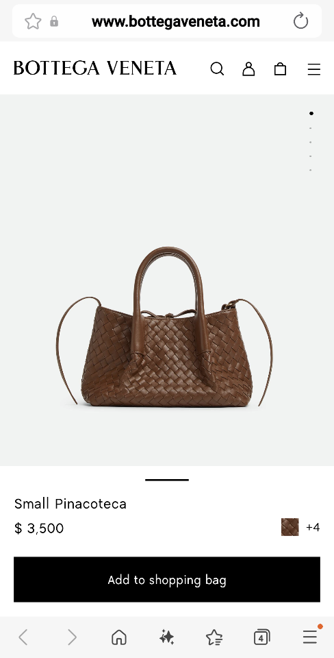 Bottega Veneta 
Small Pinacoteca Nocciola/amber 819004 15*24*12cm-duoc-ban-tai-Hvip Bags and Accessories