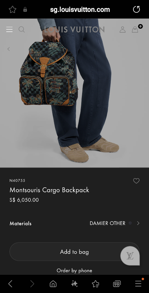 Louis Vuitton N40755
Montsouris Cargo Backpack 40 x 17 x 34cm-duoc-ban-tai-Hvip Bags and Accessories