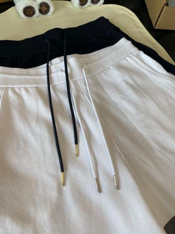 Thom Browne COTTON PIQUE 4-BAR short white-duoc-ban-tai-Hvip Shoes and Clothes
