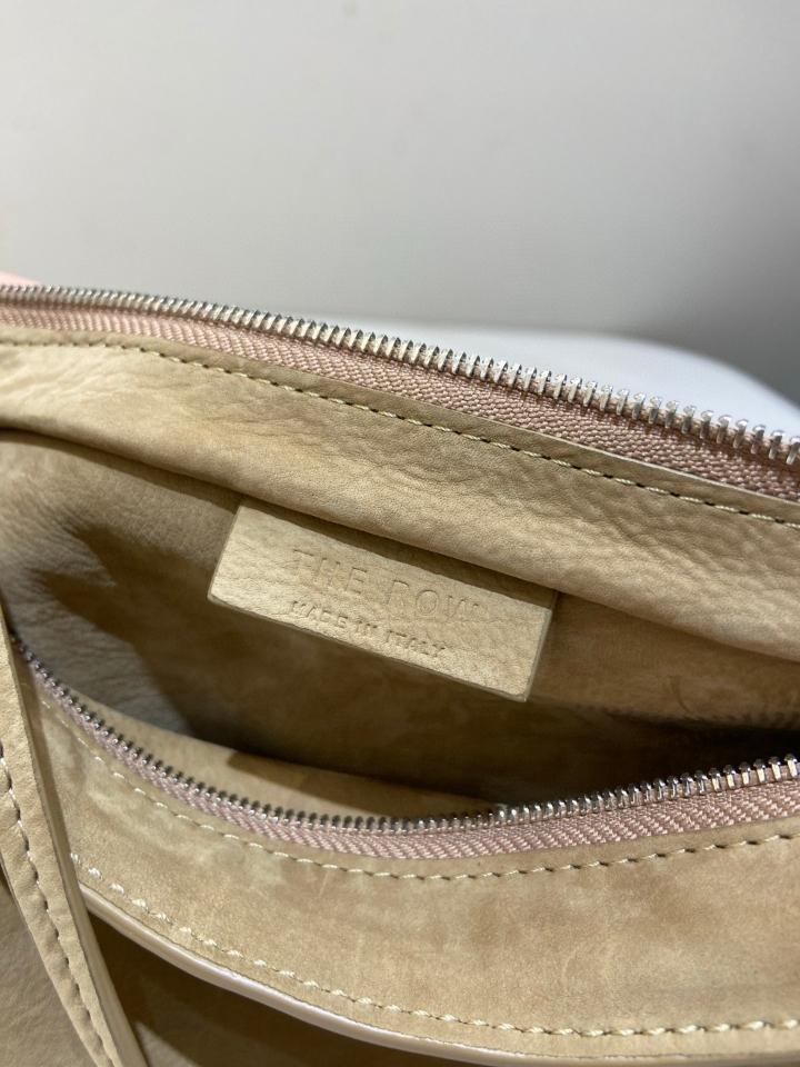 The Row Small shoulder Bag in Nubuck Mustard 23.5✖️5.5✖️16.5cm-duoc-ban-tai-Hvip Bags and Accessories