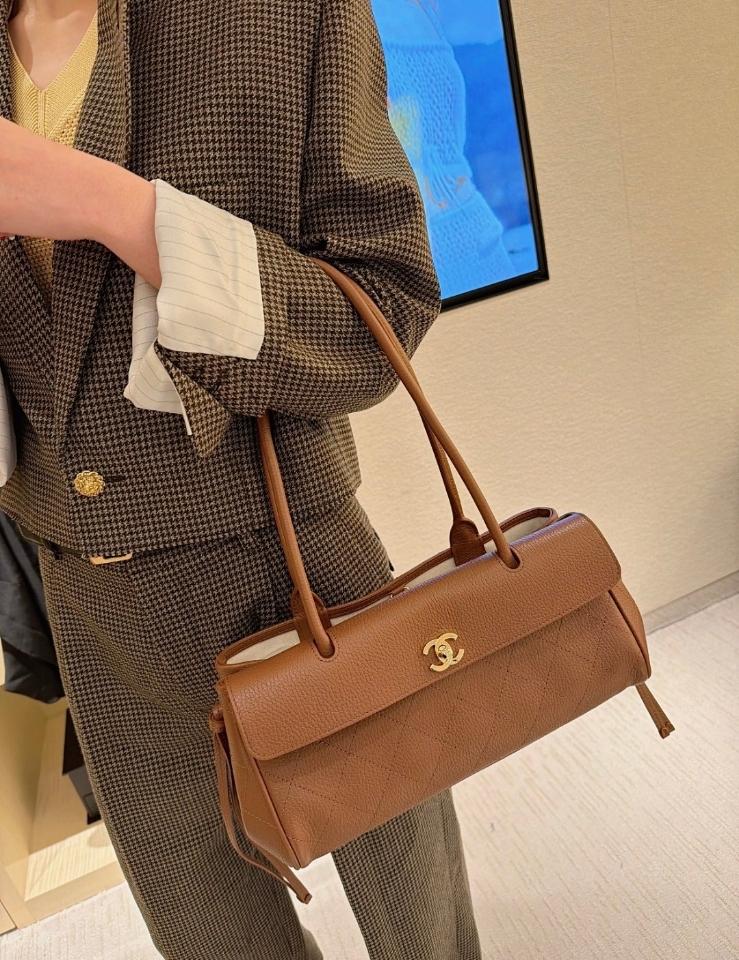 Chanel Small Shopping Bag   Grained Calfskin & Gold-Tone Metal brown 15*30.5*11.5cm AS6288-duoc-ban-tai-Hvip Bags and Accessories