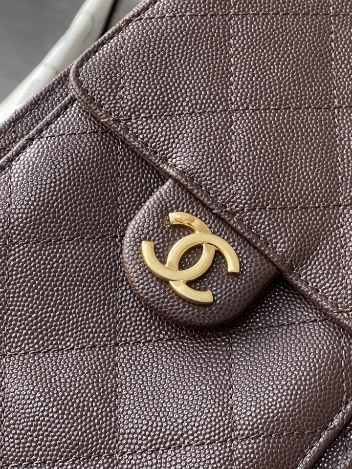 CHANEL 25 Small Handbag grained Calfskin & gold-tone tone Metal,dark burgundy AS5293 30-26-14cm-duoc-ban-tai-Hvip Bags and Accessories