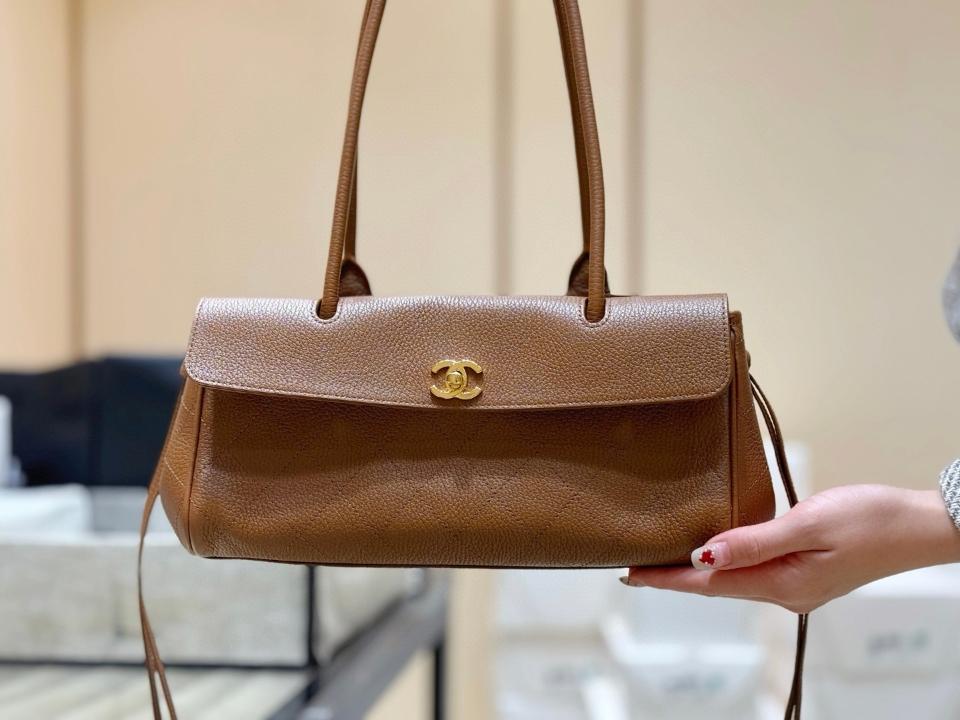 Chanel Small Shopping Bag   Grained Calfskin & Gold-Tone Metal brown 15*30.5*11.5cm AS6288-duoc-ban-tai-Hvip Bags and Accessories