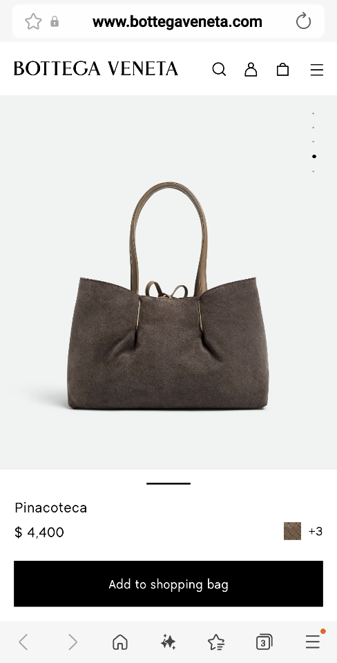 Bottega Veneta Pinacoteca Pinecone/fondant 854371 34*20*14cm-duoc-ban-tai-Hvip Bags and Accessories