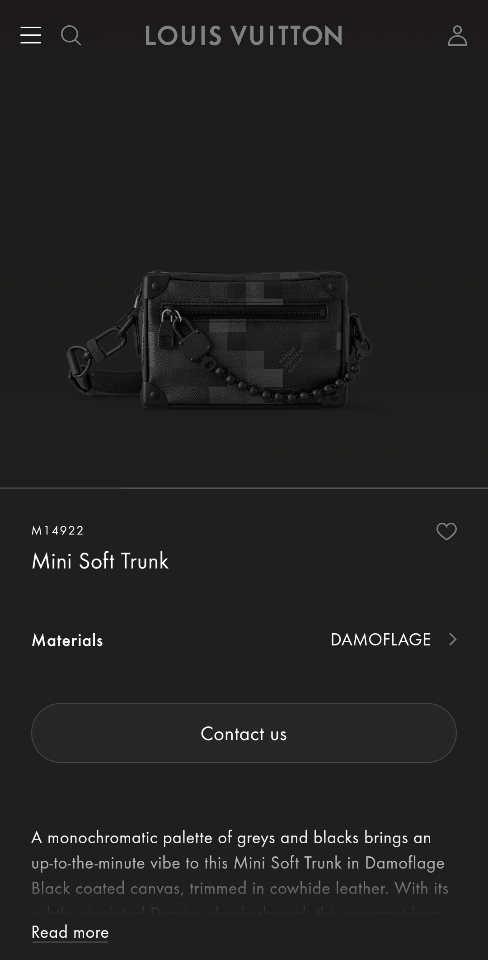 Louis Vuitton M14922
Mini Soft Trunk DAMOFLAGE 18.5 x 13.0 x 8.0cm.-duoc-ban-tai-Hvip Bags and Accessories