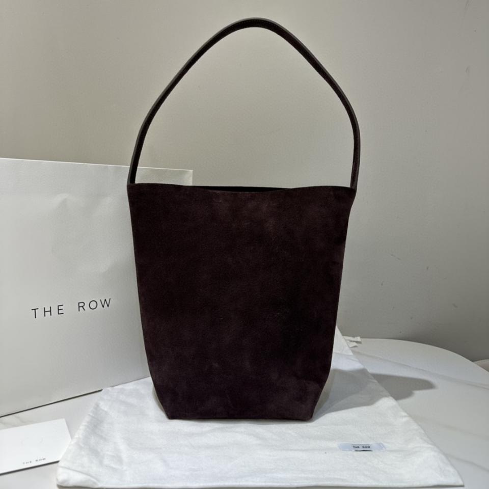 THE ROW
Medium N/S Park suede tote bag mocha 30X28X15.5cm-duoc-ban-tai-Hvip Bags and Accessories