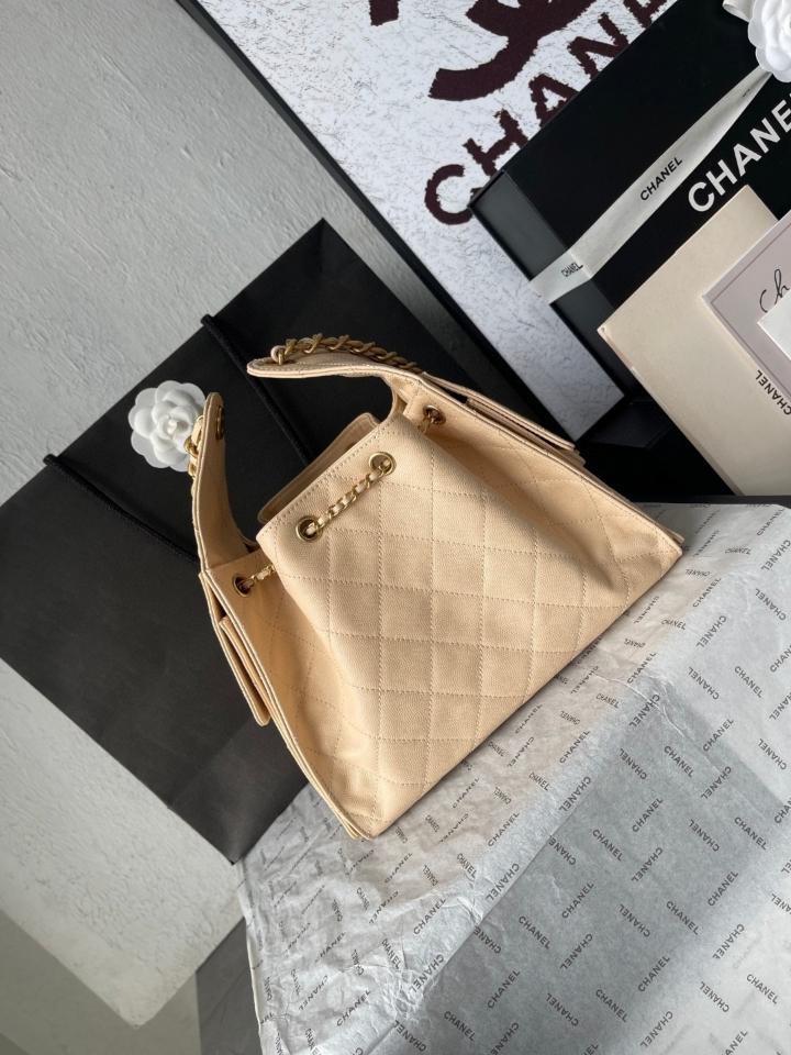 CHANEL 25 Small Handbag grained Calfskin & gold-tone tone Metal,light beige AS5293 30-26-14cm-duoc-ban-tai-Hvip Bags and Accessories