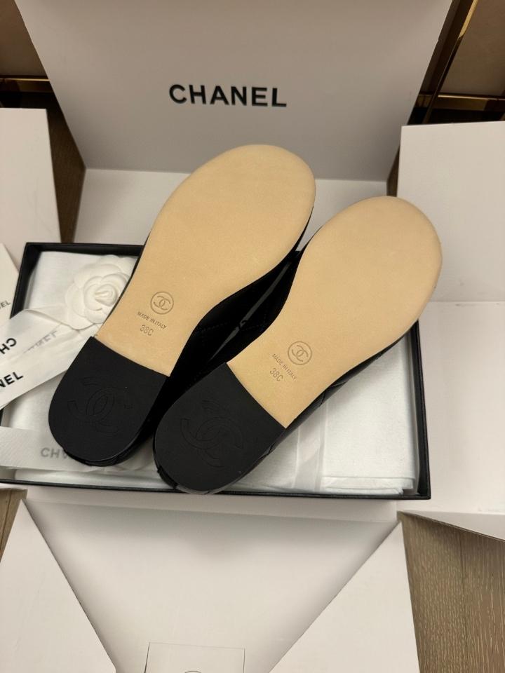Chanel Ballet flats Lambskin Black and white G47163 -duoc-ban-tai-Hvip Shoes and Clothes